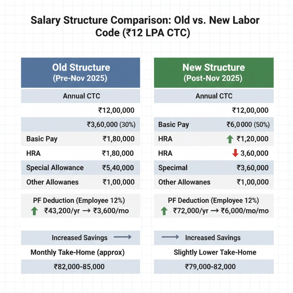 salary structure comparison