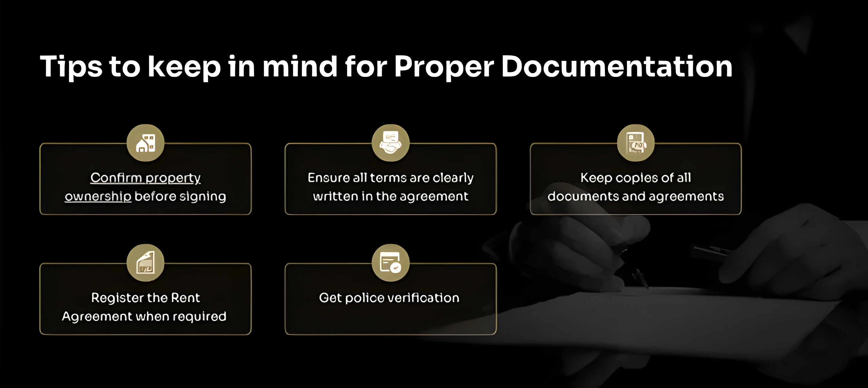 Tips for documents required for rent agreement