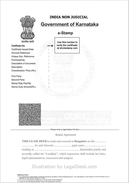 E-stamp Guide - Sample